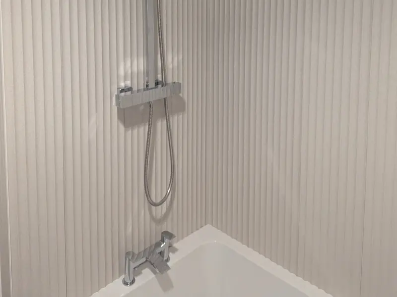 Shower fitted over a bath